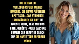 Sie Machten Sich Bei Der Verlobung Meines Bruders Über Mich Lustig Dann Enthüllte Ich D Mir Die