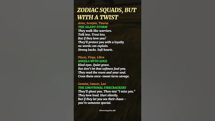 Zodiac Squads Reimagined: Which One Matches Your Souls? #zodiac #zodiacsigns #astrology #horoscope