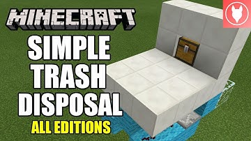 Minecraft - Simple Trash Disposal ( Xbox / MCPE / Windows 10 /Switch / Java / Console )