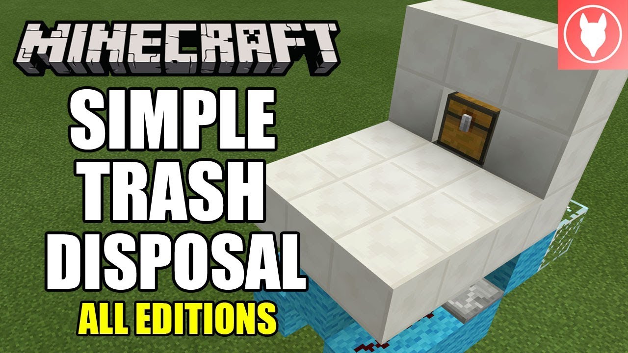 Minecraft Simple Trash Disposal ( Xbox / MCPE / Windows 10 /Switch
