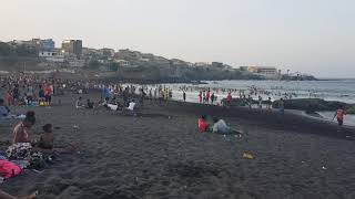 Cape Verde Santa Cruz black sand beach