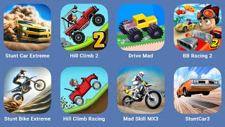 Stunt Car Extreme,Hill Climb Racing 2,Drive Mad,BB Racing 2,Stunt Bike Extreme,Hill Climb Racing,Mad screenshot 3