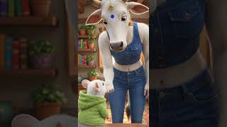Cow and mouse together #love #duet #children #unfrezzmyaccou #funny #comedy #kidsinlove #funloving
