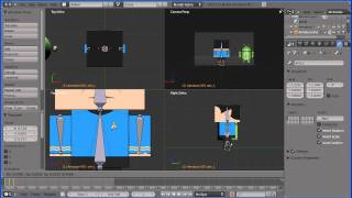 Blender Intro to Automatic Rigging How to Re-Use a Rig by Changing the Skin of a Game Character screenshot 5