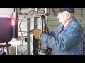 Len Landrum forging a piece of meteorite