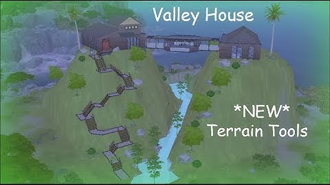 *NEW* TERRAIN  TOOLS TO BUILD A VALLEY HOUSE || House Build || The Sims 4
