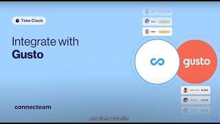 Connecteam | Time Clock | Gusto Payroll Integration