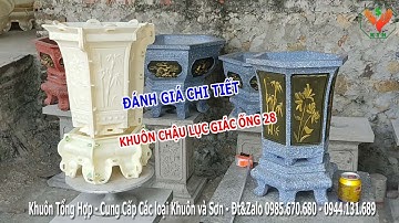 Khuôn chậu lục giác abs ống rộng 28cm | Khuôn Tổng Hợp