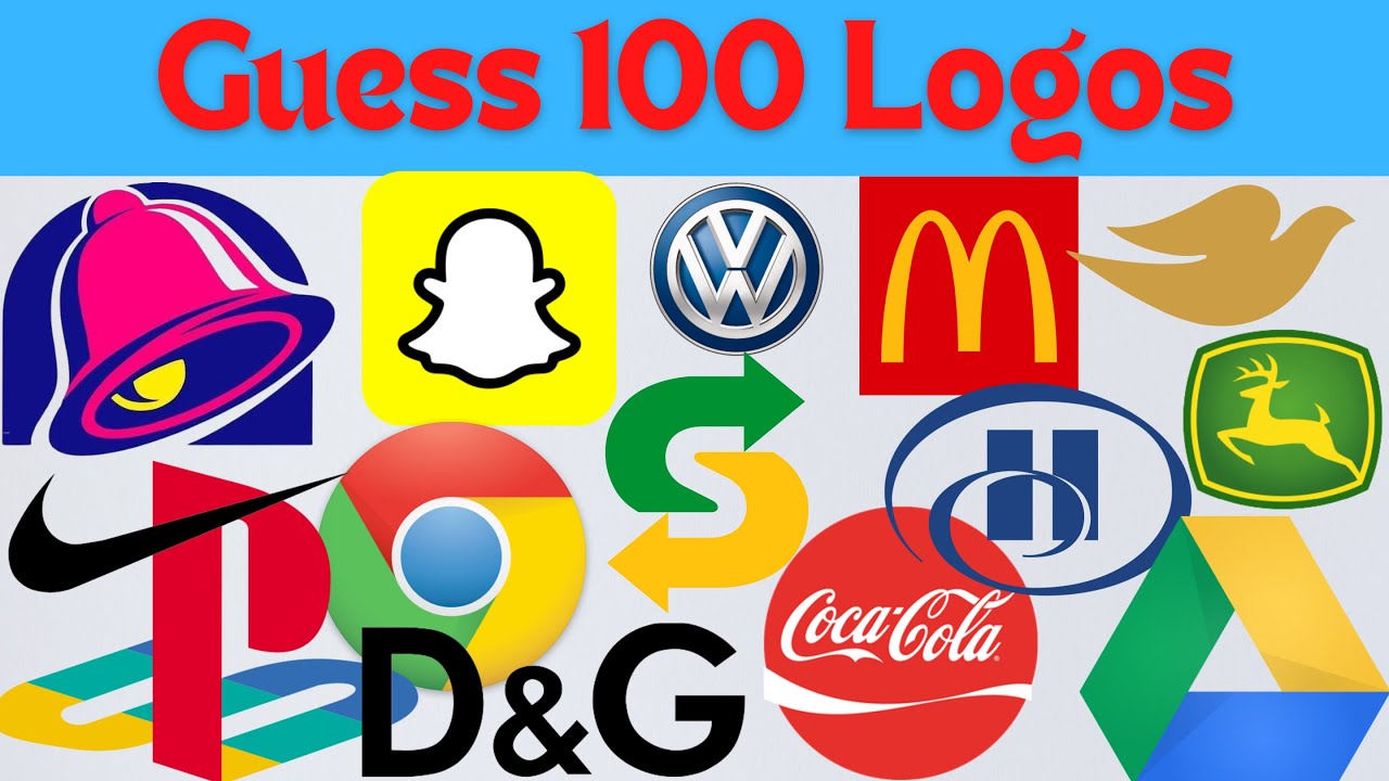 Guess the Logo in 3 Seconds, 100 Famous Logos