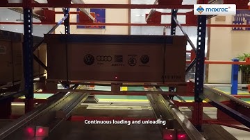 Radio shuttle racking system for Auto parts Industry