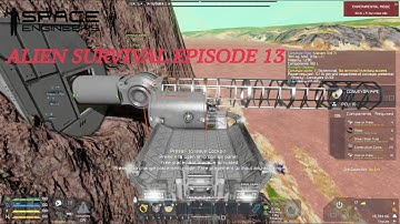 Building The Drill Rig Part One - Space Engineers Alien Survival - Episode 13