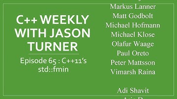 C++ Weekly - Ep 65 - C++11