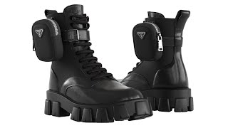 Download lagu 3D Models Of  PRADA MONOLITH BOOTS