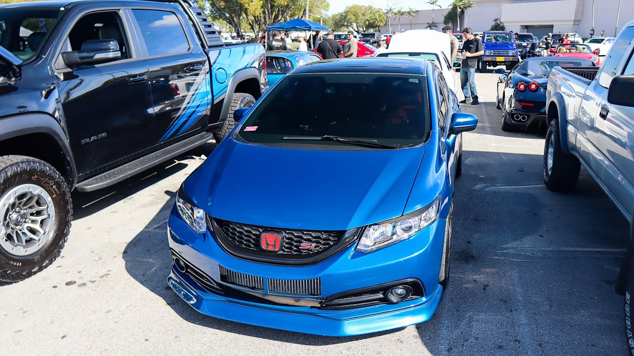 Я просто обожаю эту машину! (Вид от первого лица по дороге на Cars & Coffee в Майами)