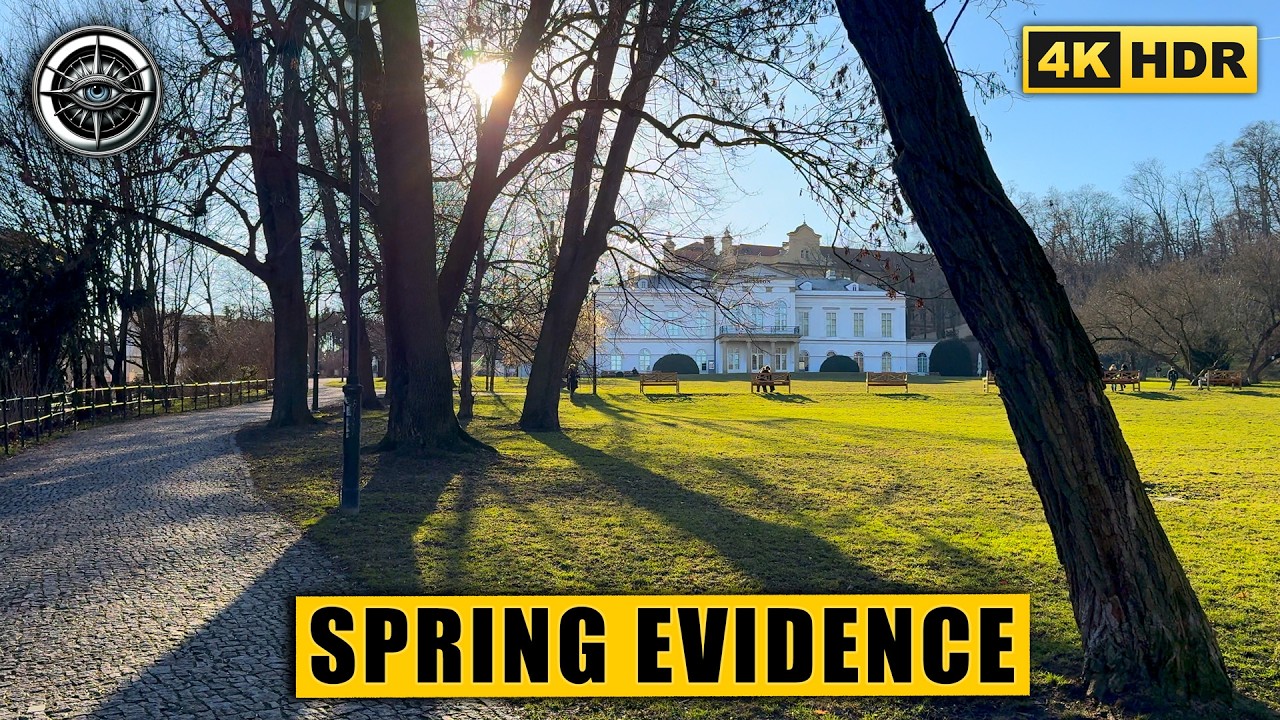 Searching for Spring in Prague 🕵️‍♂️ Evidence in Kinsky Garden | 4K HDR