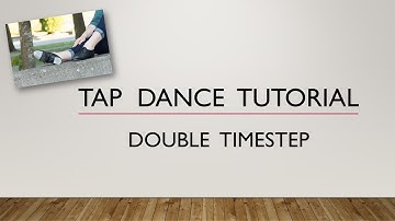 LEARN HOW TO DO A DOUBLE TIME STEP - Buck and Wing Time Step - TAP DANCE TUTORIAL