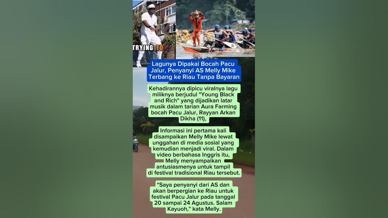 Lagunya dipakai bocah Pacu Jalur penyanyi Melly Mike Terbang Ke Riau #trending #viral #video #shorts