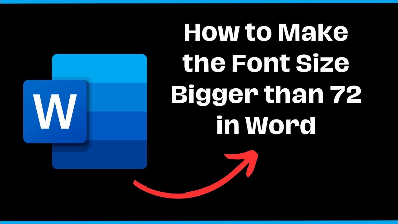 how-to-make-the-font-size-bigger-than-72-in-word-youtube