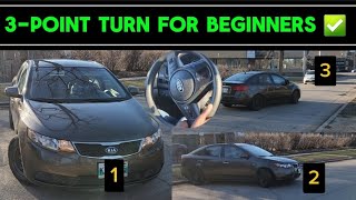 HOW TO DO A THREE POINT TURN | FOR BEGINNERS