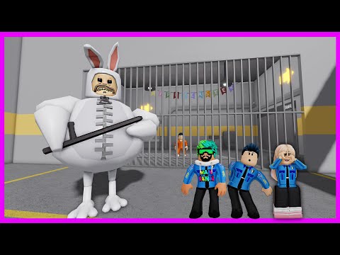 OSURUKLU BARRY TAVŞAN OLDU BİZİ KOVALIYOR !!! | ROBLOX BARRY ' S PRISON OBBY