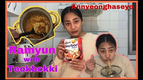Korean ramyun+teokbokki | April Cepeda