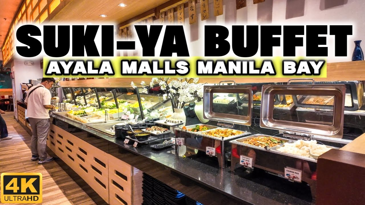 [4K] Super Budget JAPANESE Hotpot & Shabu-Shabu BUFFET at SUKI-YA Ayala Malls Manila Bay!