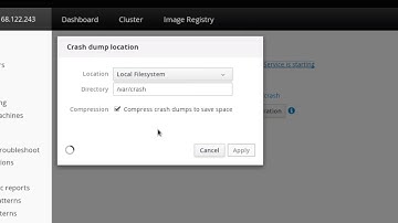 Cockpit 130: kernel dump configuration (kdump)