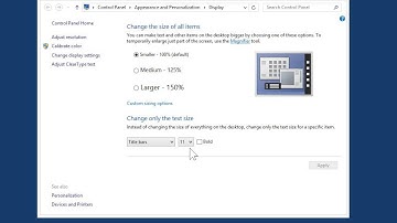Windows 8.0 Professional - Change the Text Size for Specific Items