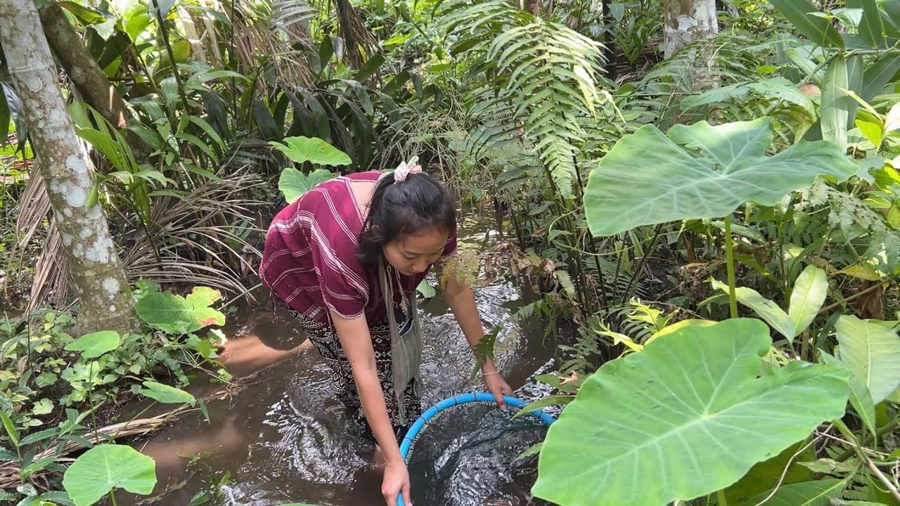 พาแฟนไปหาอาหาร“สวิงลูกอ๊อดมาทำกิน 