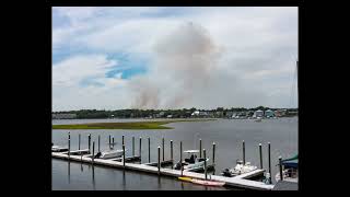 Brunswick County controlled burn seen from CB, September 2, 2020
