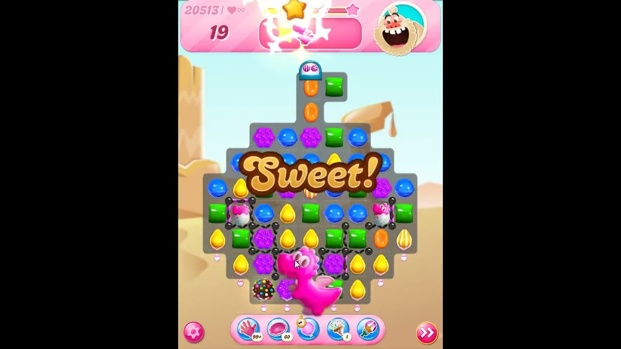 Candy Crush Saga Level 20513 - NO BOOSTERS | SKILLGAMING ✓ - YouTube