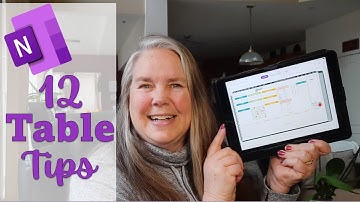 12 Terrific Table Tips in OneNote