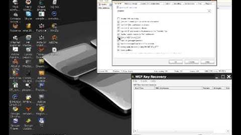 Commview  WEP hack key recovery by using packets.