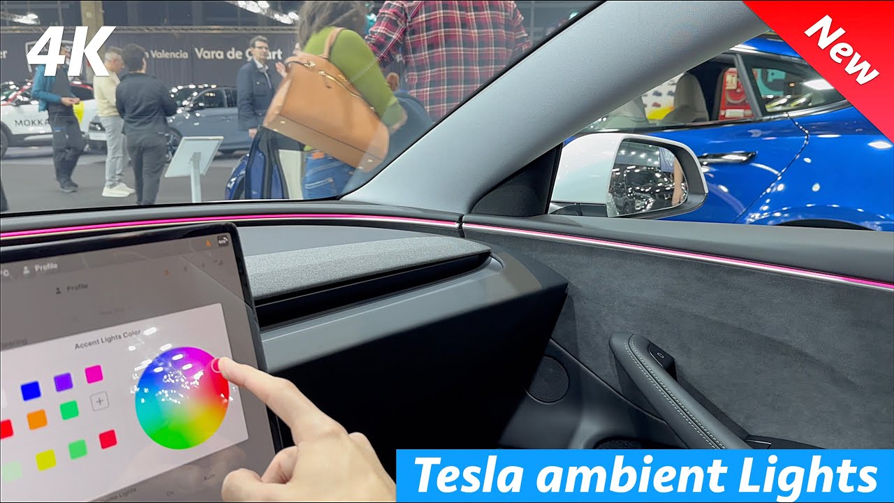 Tesla Model 3 Highland Backseat Ambient Lights Car Neon Light Interior  EVBASE