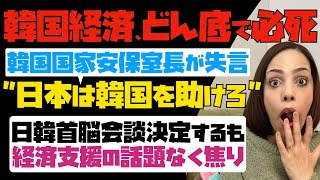 【韓国経済がどん底で必死】韓国の国家安保室長が大失言「日本は韓国を助けろ」日韓首脳会談が決定するも経済支援の話題がなく焦り…