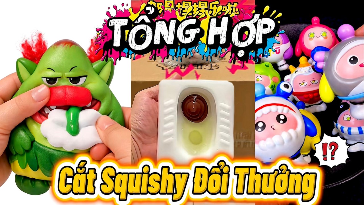 [TỔNG HỢP] Cắt Squishy Đổi Thưởng 115 | Bên Trong Quả Táo Có Con Sâu Vàng..  (Quỳnh Vịt)
