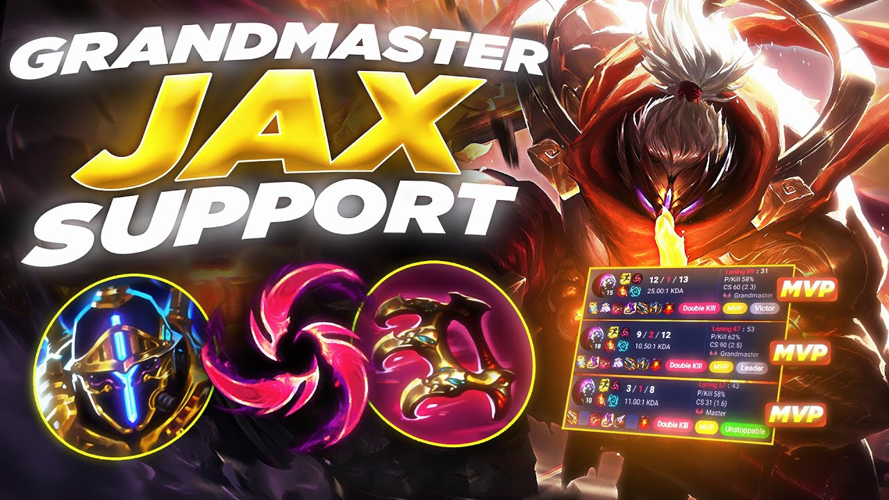 How a GRANDMASTER JAX SUPPORT Player is Destroying Botlanes