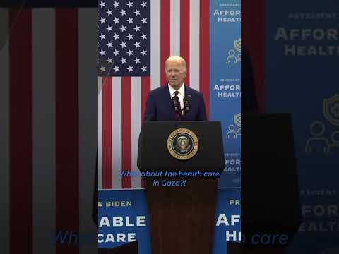 Gaza protesters interrupt President Biden: 'They have a point" #Shorts