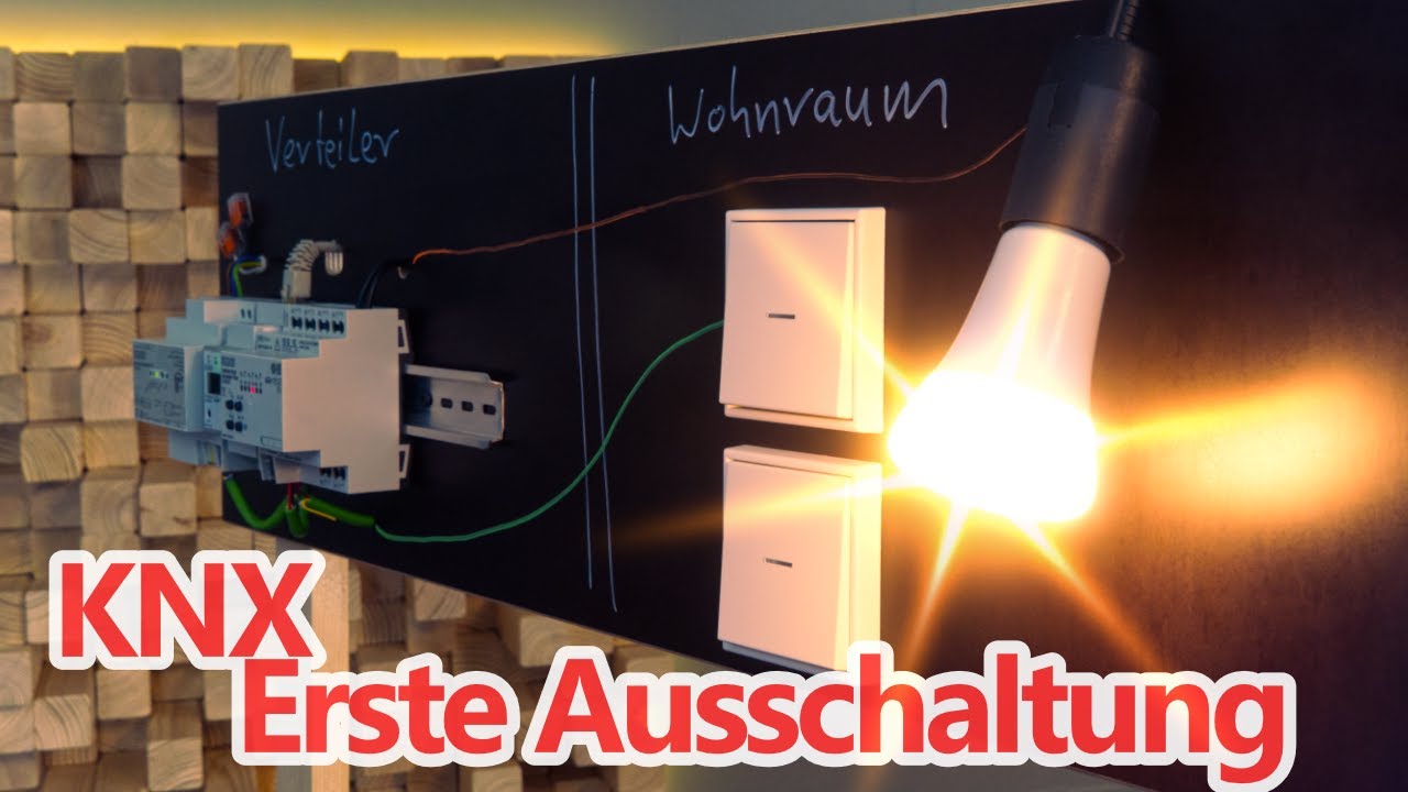 KNX Smart Home! Mit der ETS die erste Ausschaltung programmieren (Demowand)