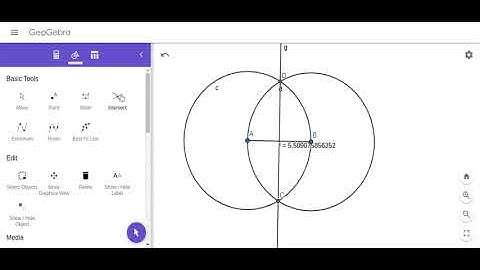 Bisecting Segment using Geogebra