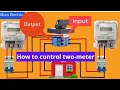 How To Control Two Meter in Rotary Change Over Switch Connection | Rotary Changeover Switch Wiring