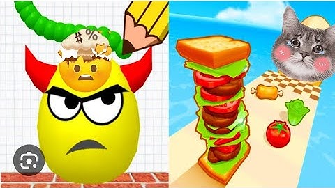 Sandwich Runner 🥪 Vs Draw The Smash Logic Puzzles - All Level Gameplay Android iOS