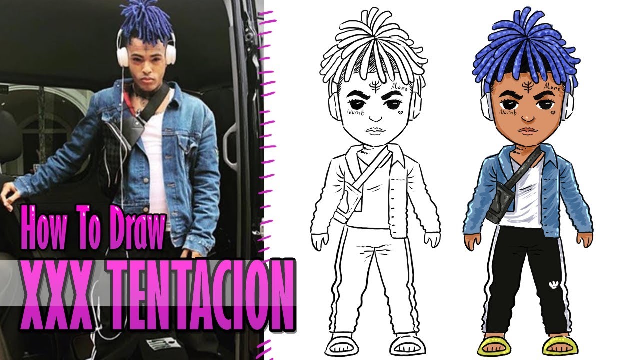 XXXTentacion Blue Hair Drawing Tutorial - wide 3