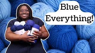 Crocheting & Knitting Everything With Blue Yarn