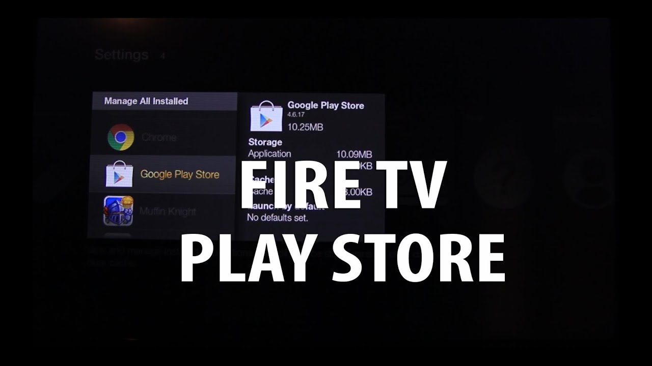 Fire Tv Install Google Play Store quickly YouTube