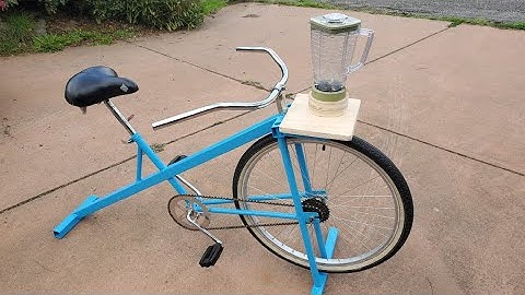 How I made a pedal powered blender