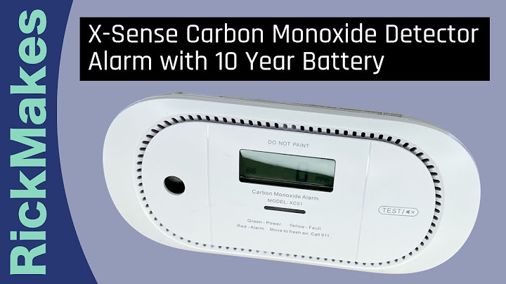 Smoke detector and carbon monoxide detector 10 year battery