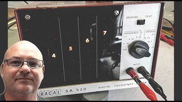 Racal Digital Frequency Meter SA 520 1962 4-digits bulbs teardown