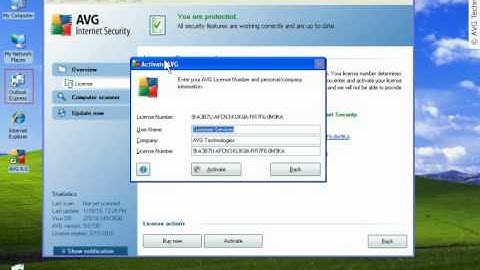 How to reactivate AVG or AVG trial with a license number