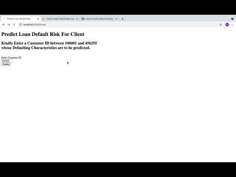 Home Credit Default Risk Recording - Flask API